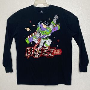 DISNEY PIXAR Japan Toy Story Long Sleeve Black T Shirt Buzz to the Rescue XL